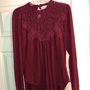Maroon Body Suit